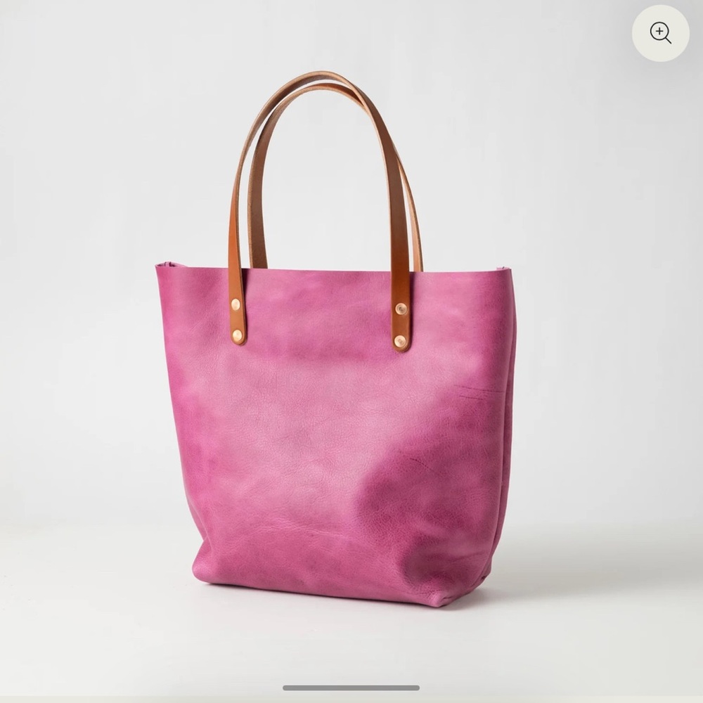 KMM & Co Pink leather tote - Picture 2 of 12
